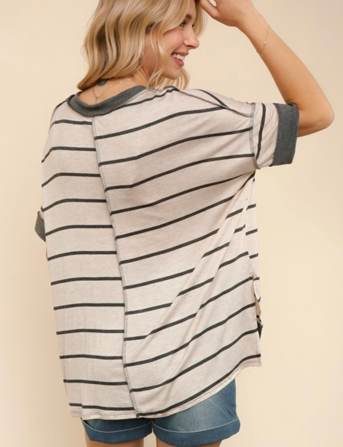 Striped Loose Fit Top