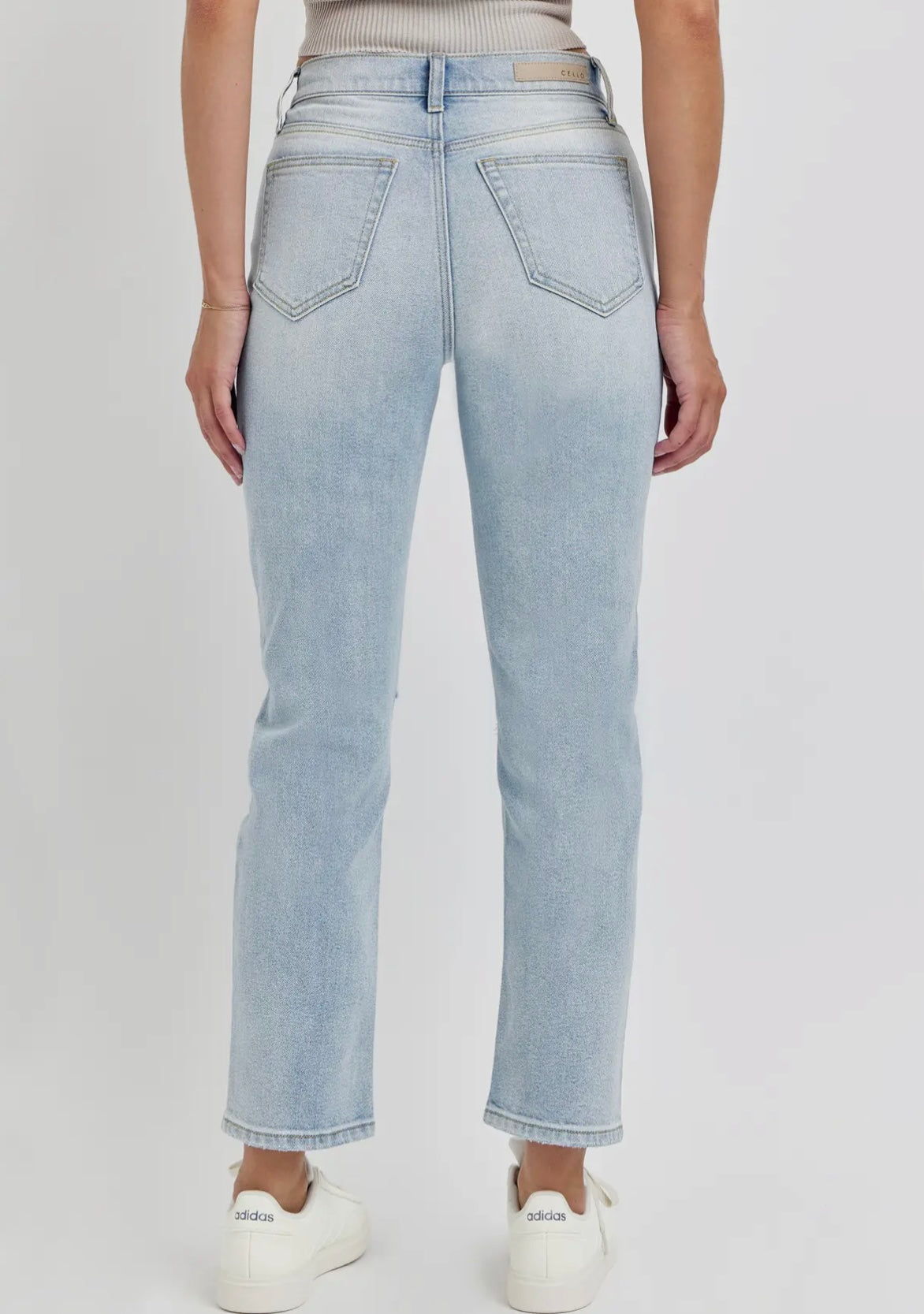 High Rise Straight Jeans