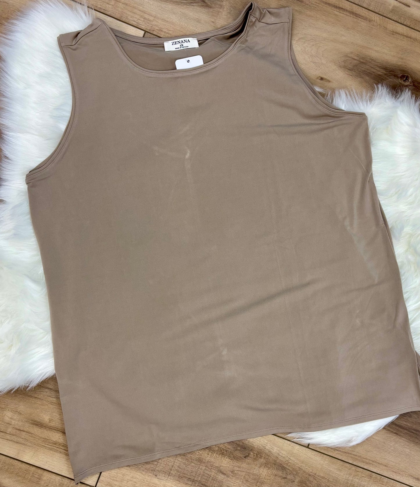 Sleeveless Side Slit Top