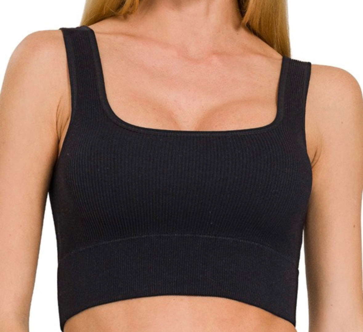 Seamless Ribbed Crop Tank