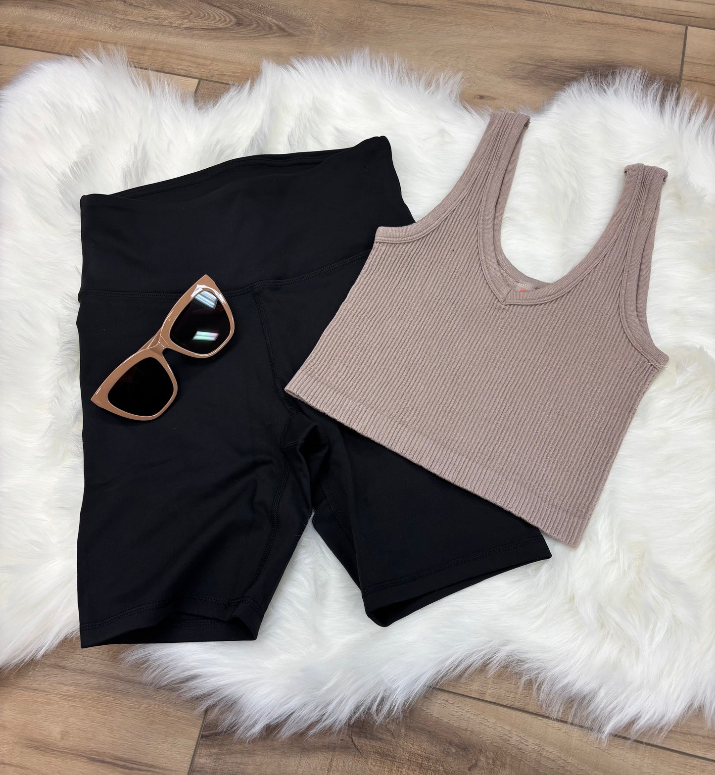Ribbed Seamless Cropped Tank