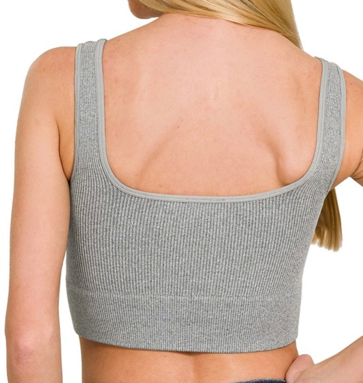 Seamless Ribbed Crop Tank