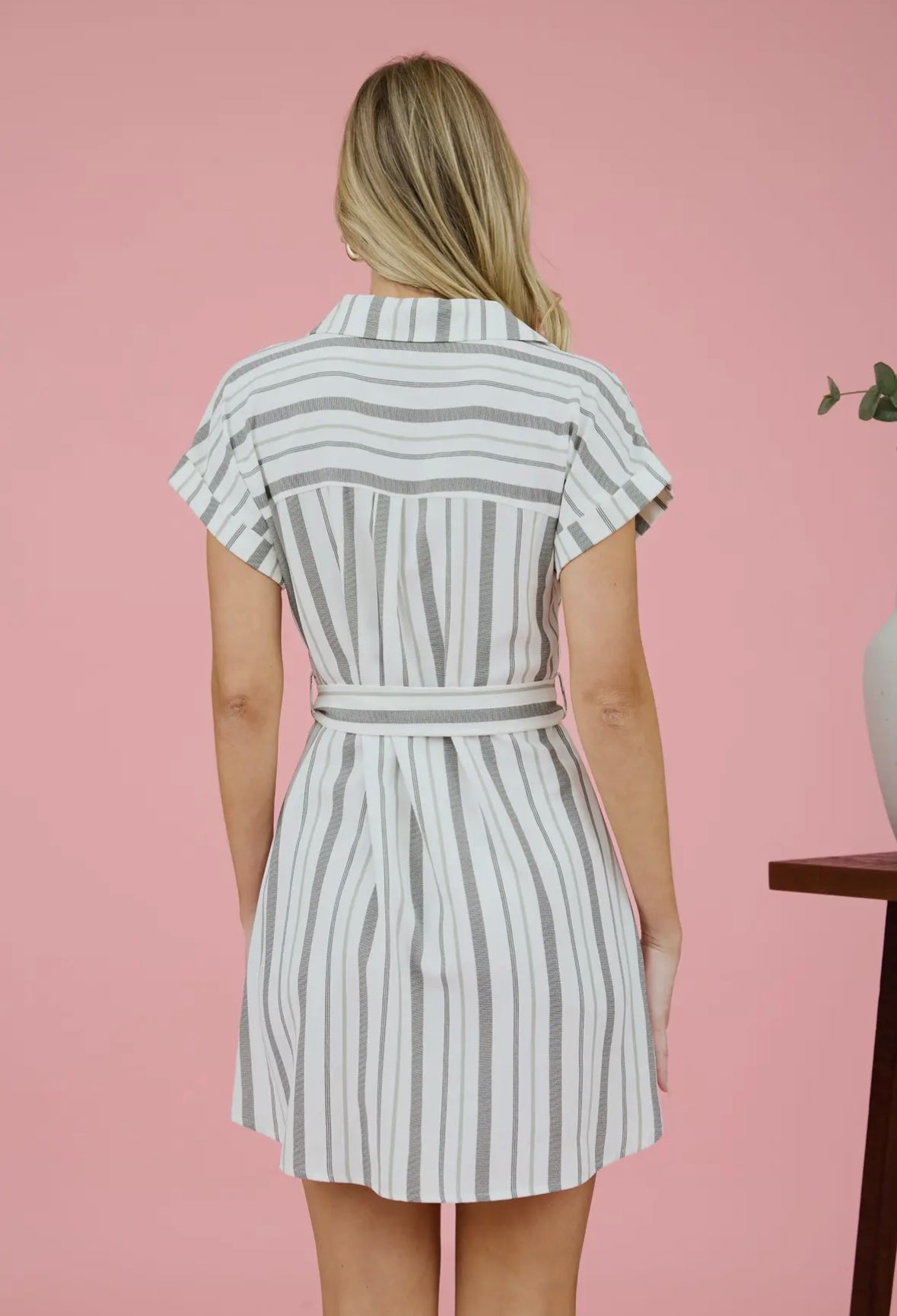 Belted Shirt Dress
