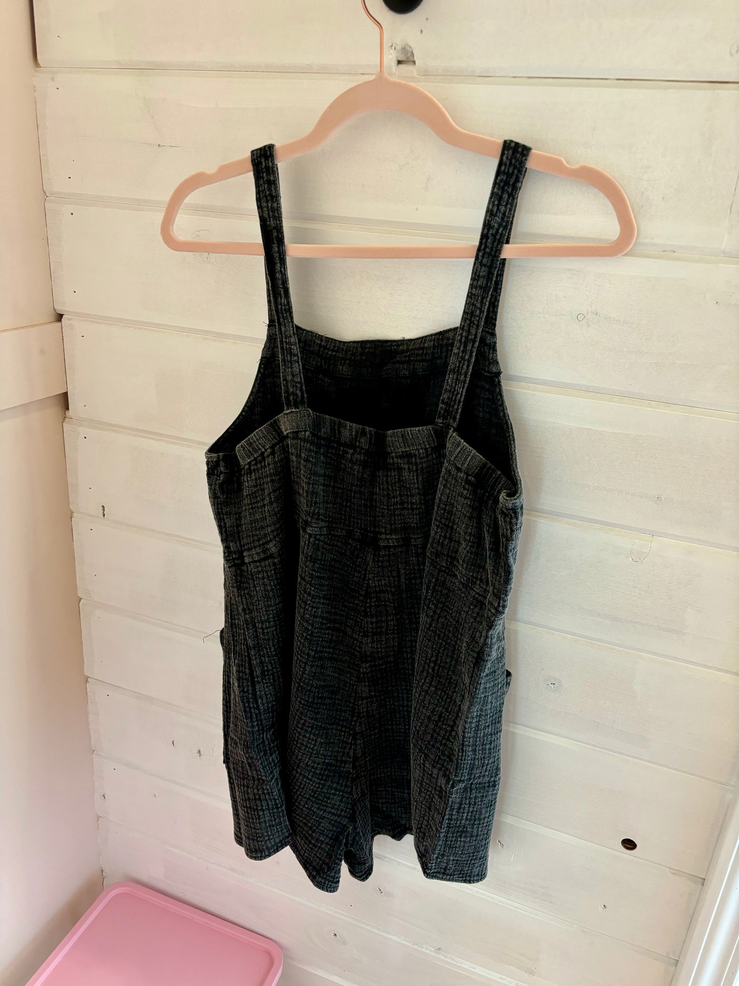 Mineral Wash Gauze Romper