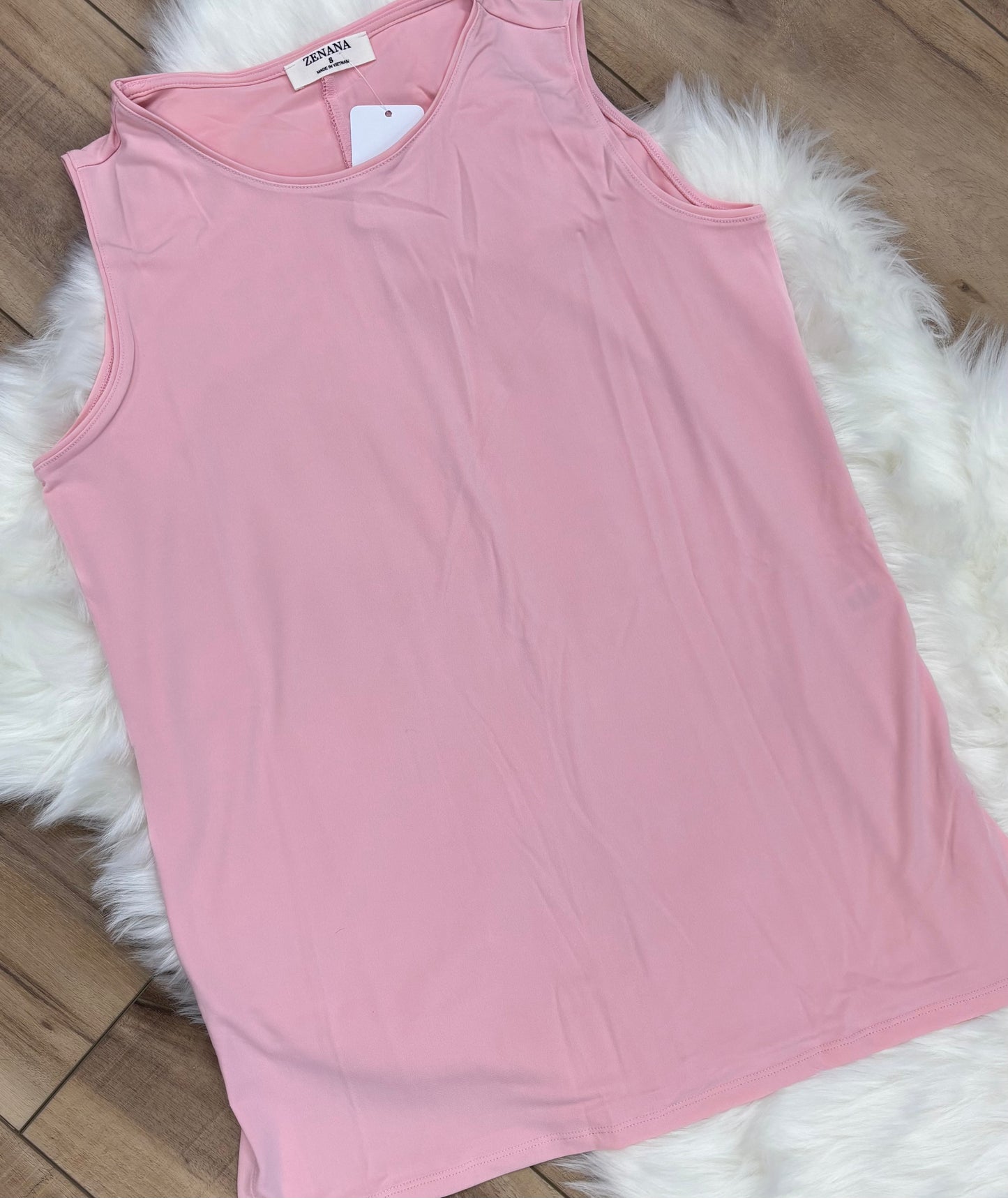 Sleeveless Side Slit Top
