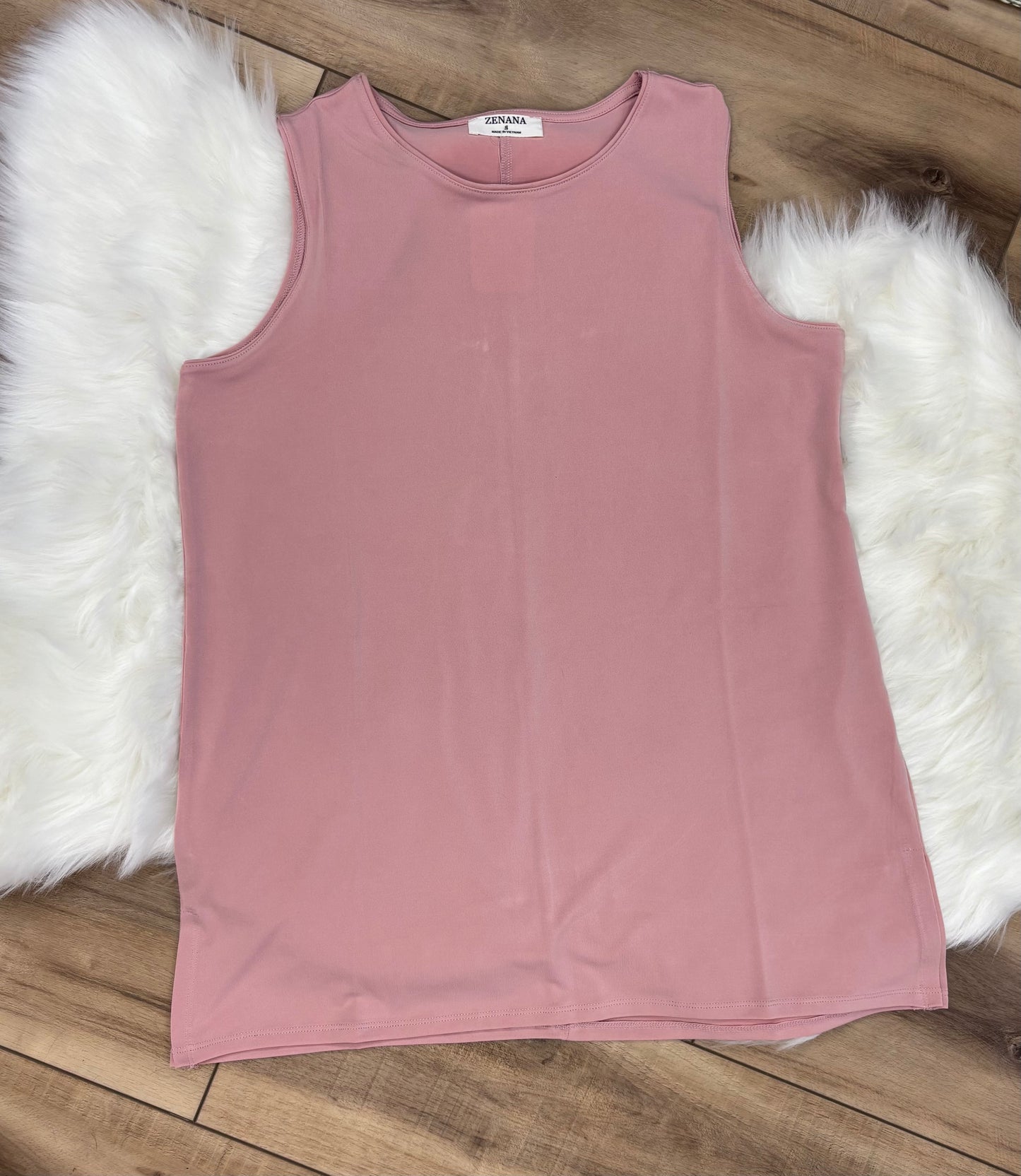 Sleeveless Side Slit Top