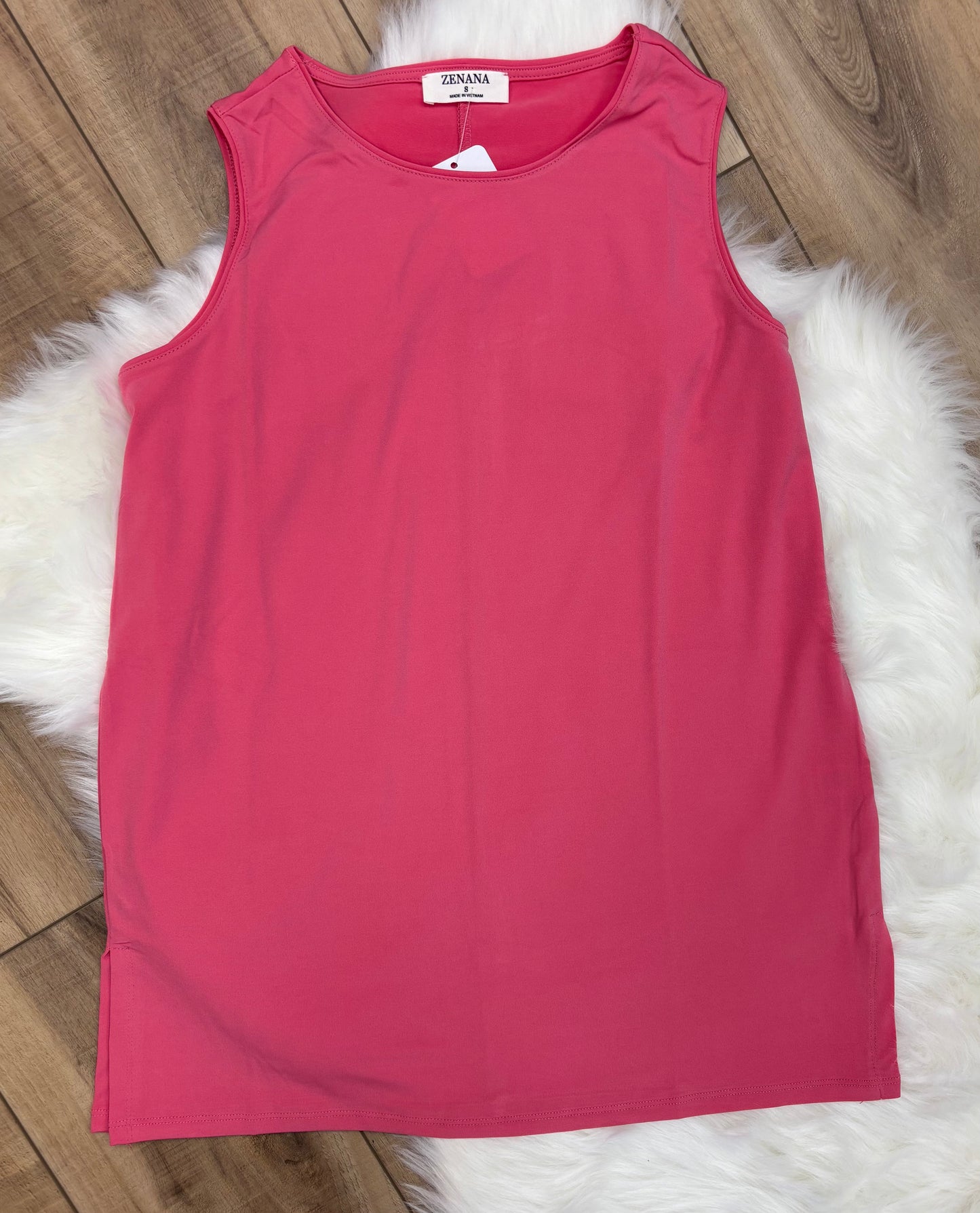 Sleeveless Side Slit Top