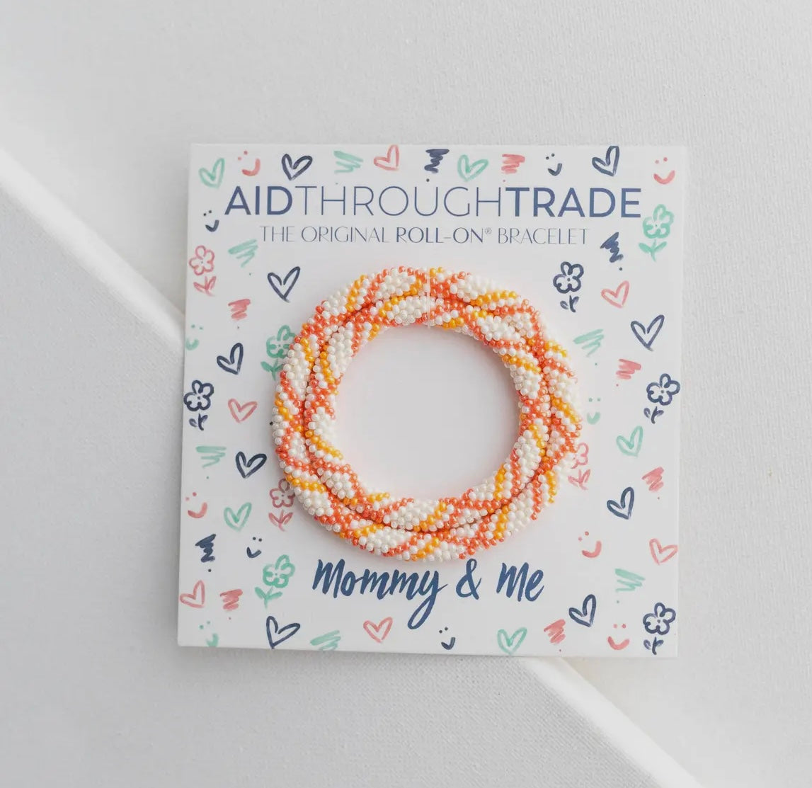 Mommy & Me Bracelet Set-Tangerine