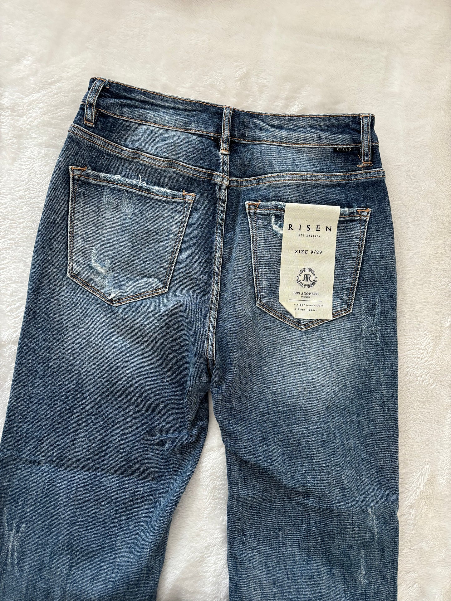 High-Rise Girlfriend Jeans