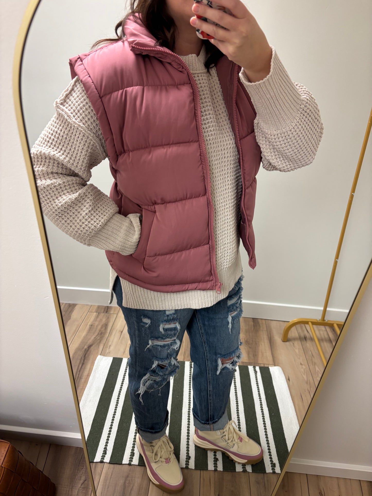 High Neck Comfy Puffer Vest