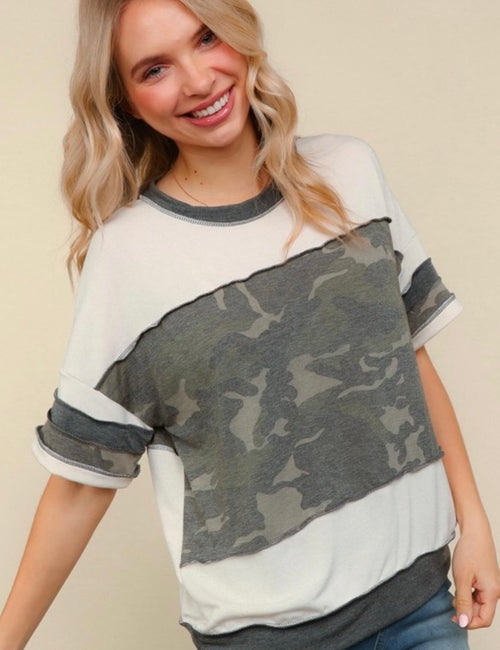 Camo Loose Fit Top