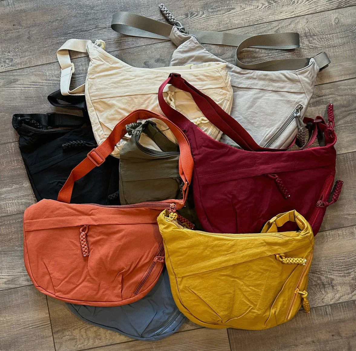 Large Nylon Crescent Bag