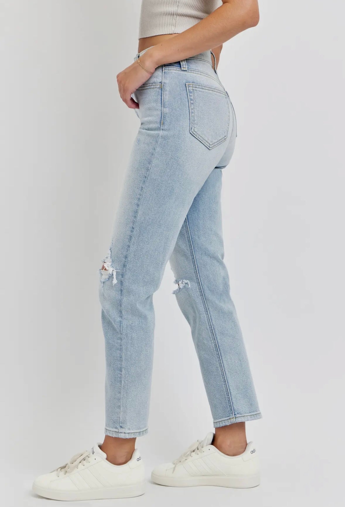 High Rise Straight Jeans