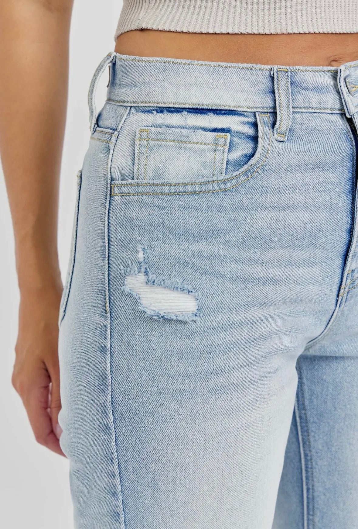 High Rise Straight Jeans
