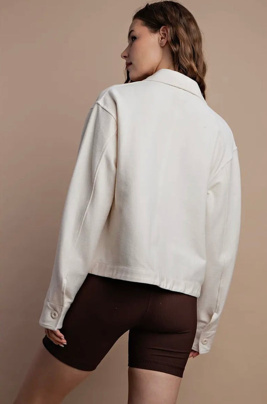 Cotton Stretch Twill Jacket
