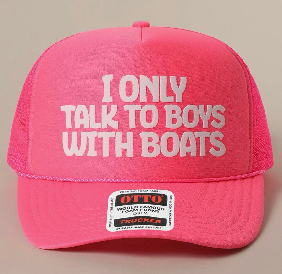 I Only Talk to Boys with Boats Hat