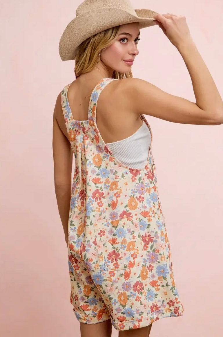 Flower Printed Shortall