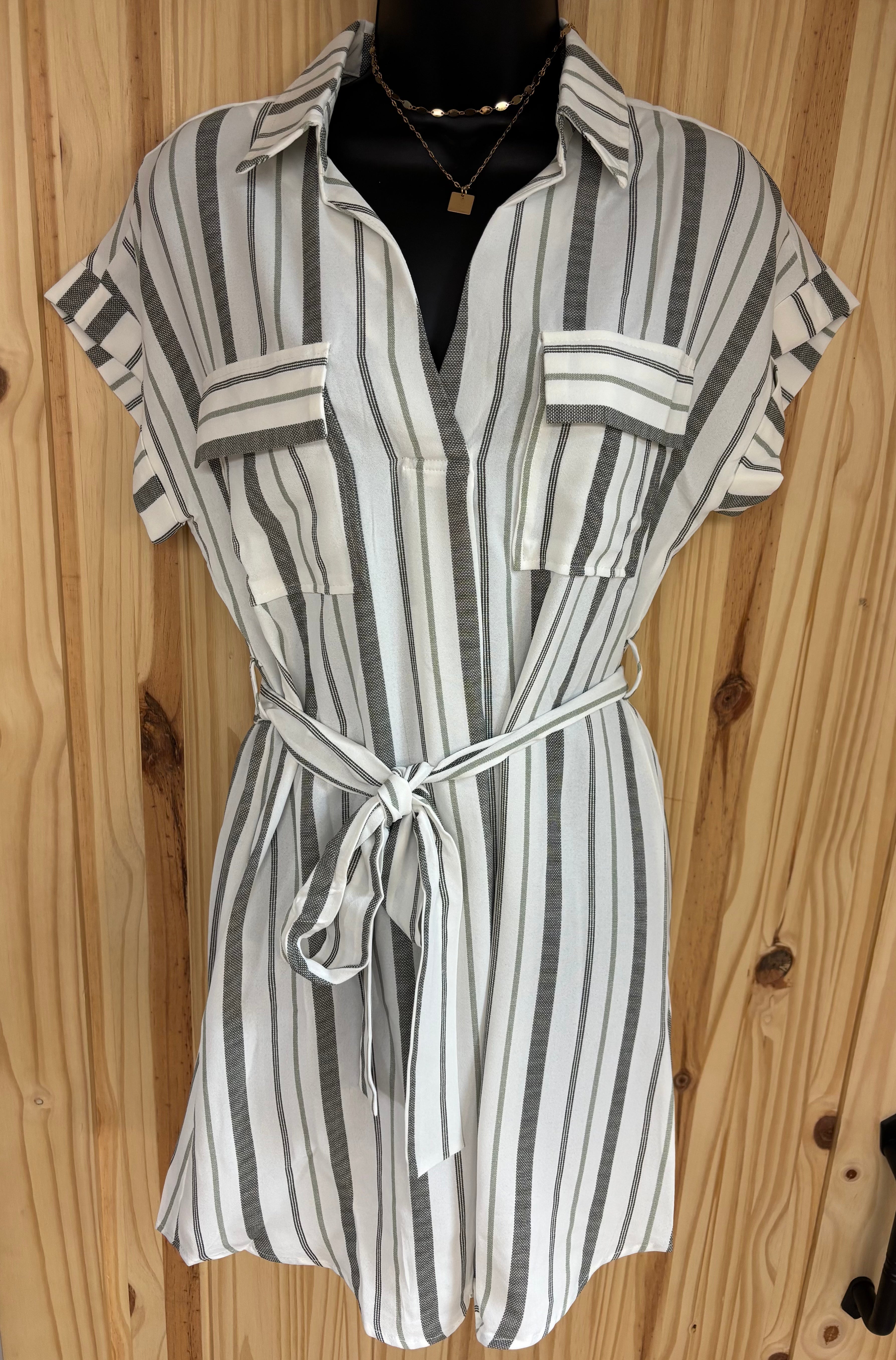 Belted Shirt Dress