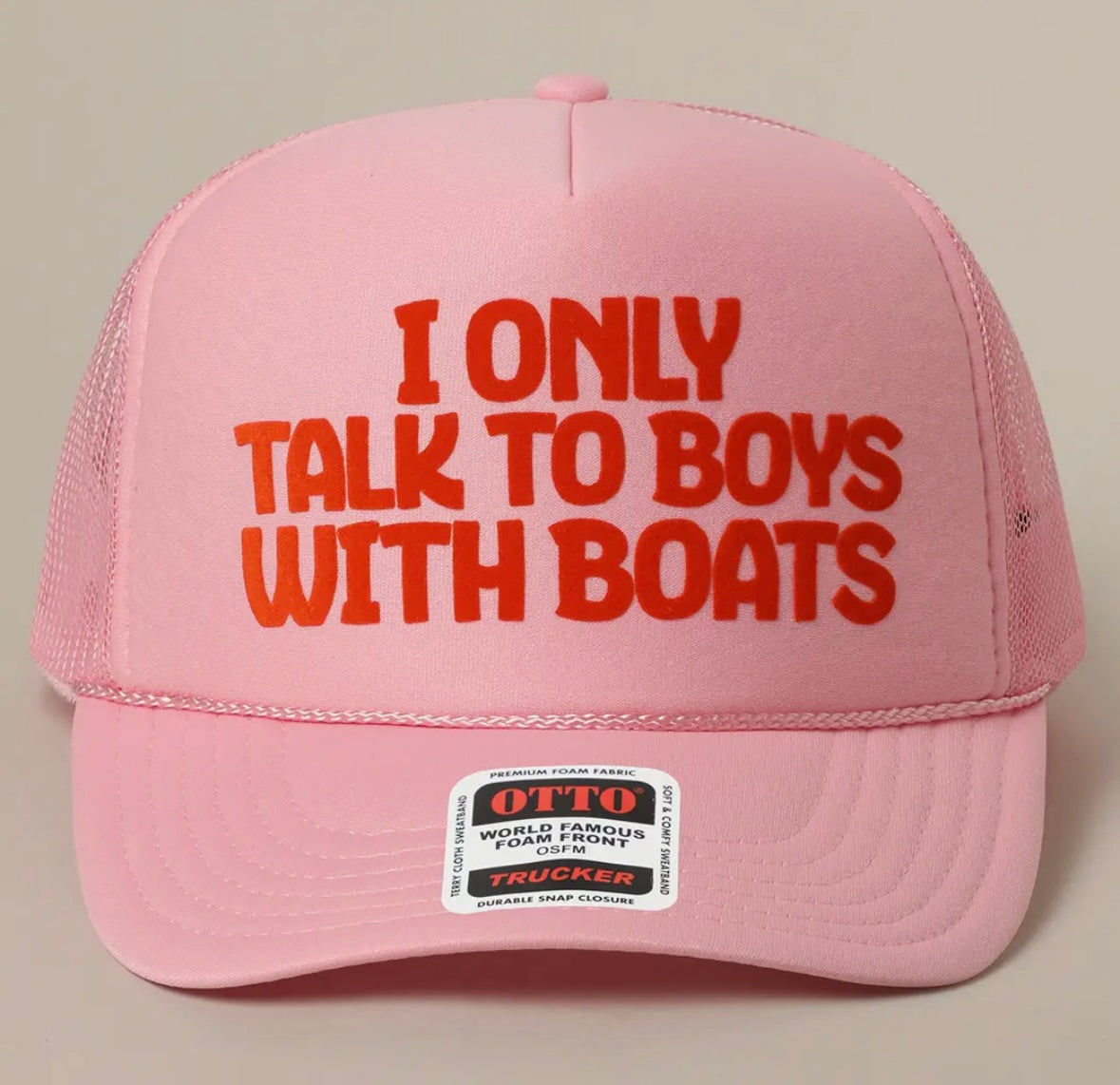 I Only Talk to Boys with Boats Hat