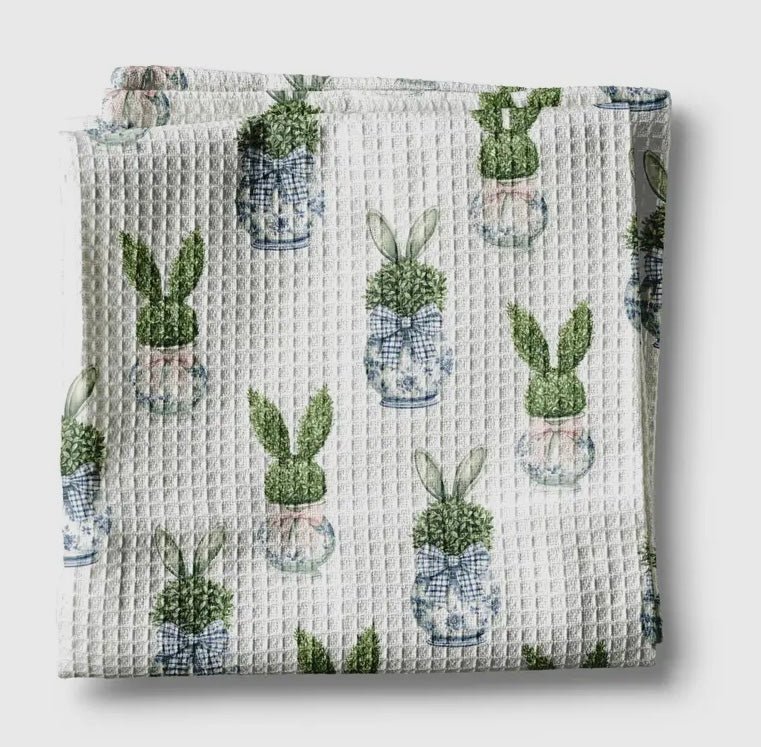 Easter Topiary Kitchen Towel