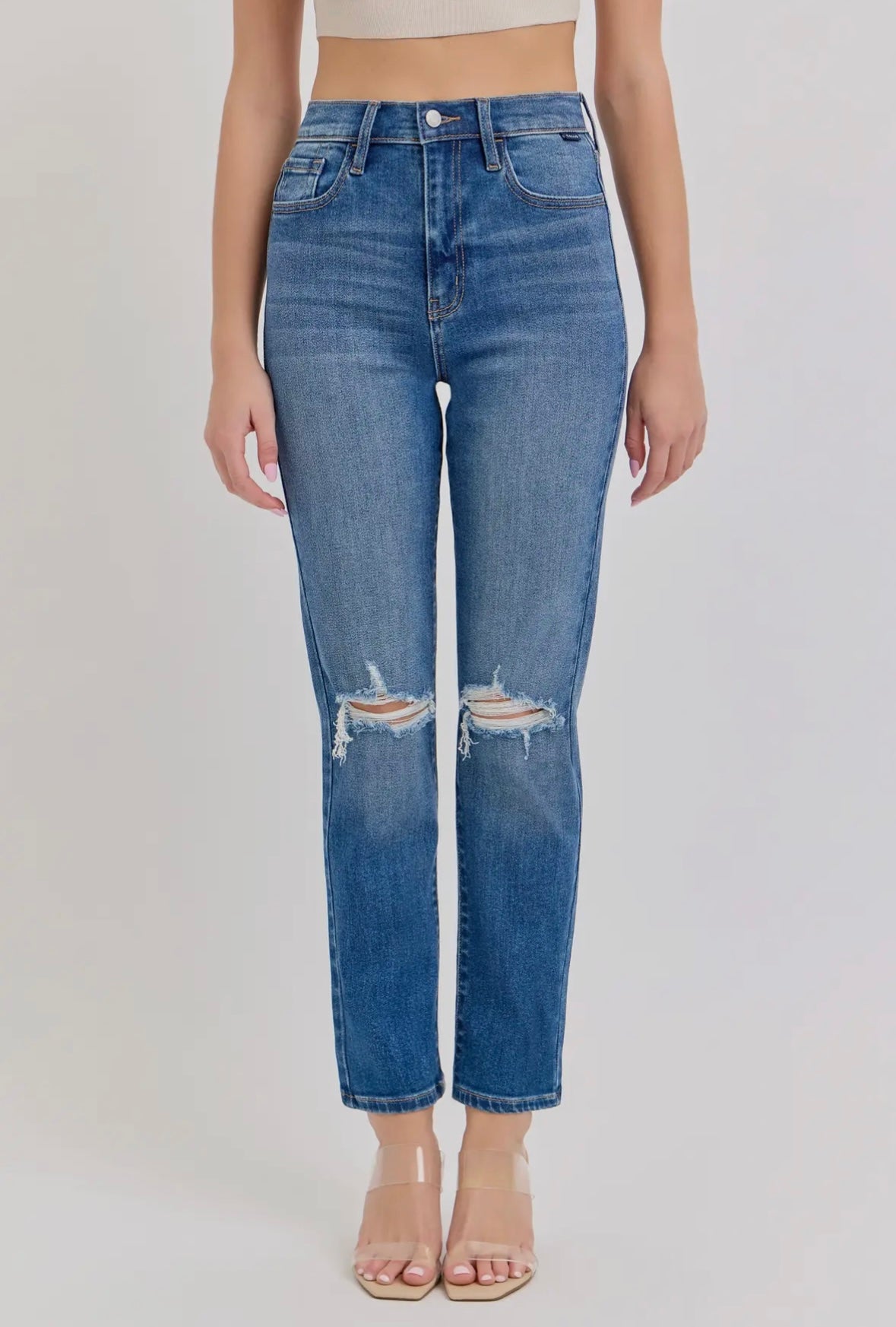 High Rise Straight Jean