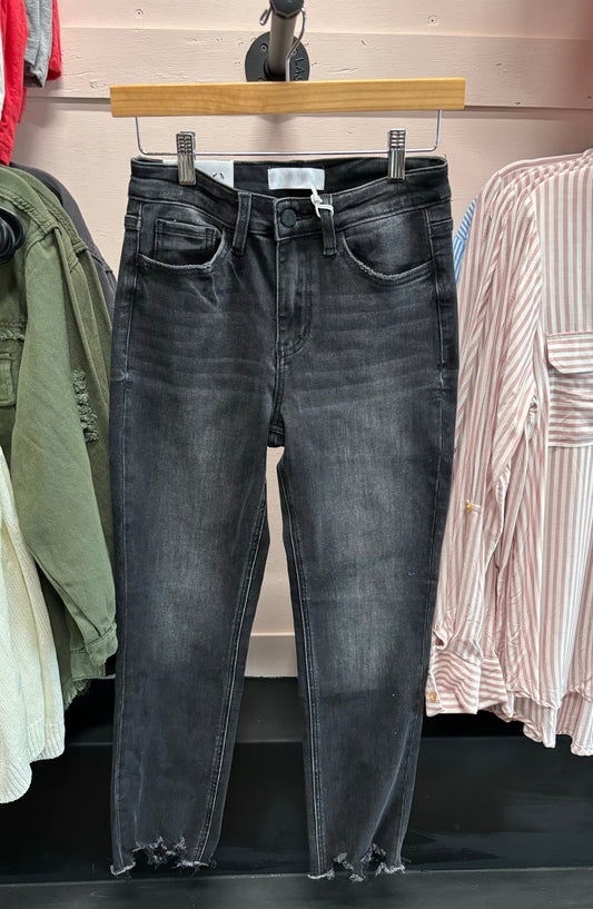 High Rise Slim Straight Jeans