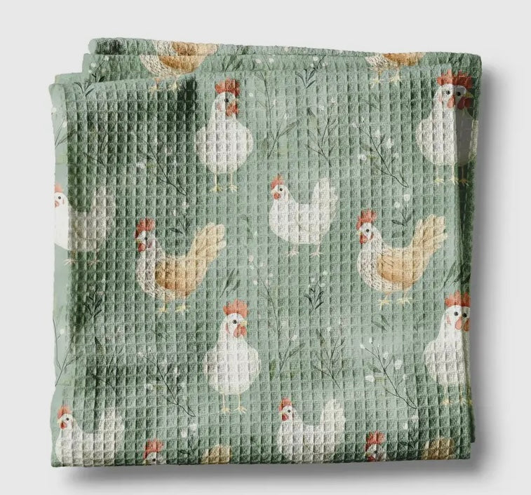 Chicken Homestead Kitchen Towel