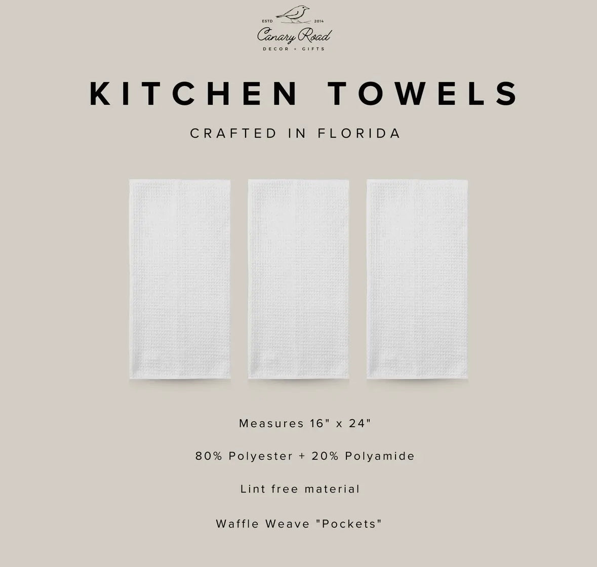 Easter Topiary Kitchen Towel