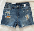 Hi-Waisted Printed Pocket Shorts