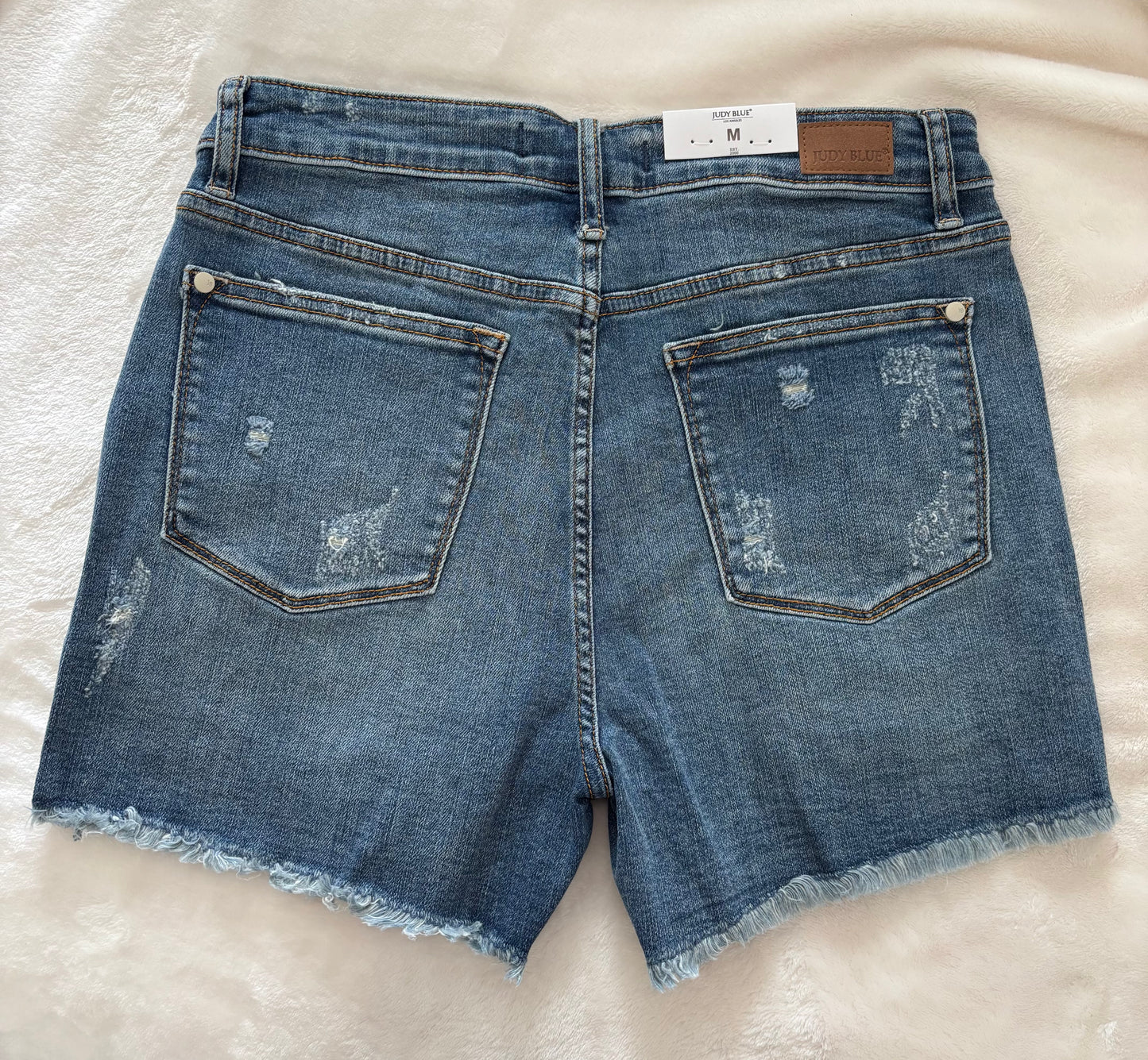 Hi-Waisted Printed Pocket Shorts