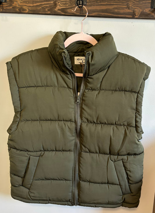 High Neck Comfy Puffer Vest