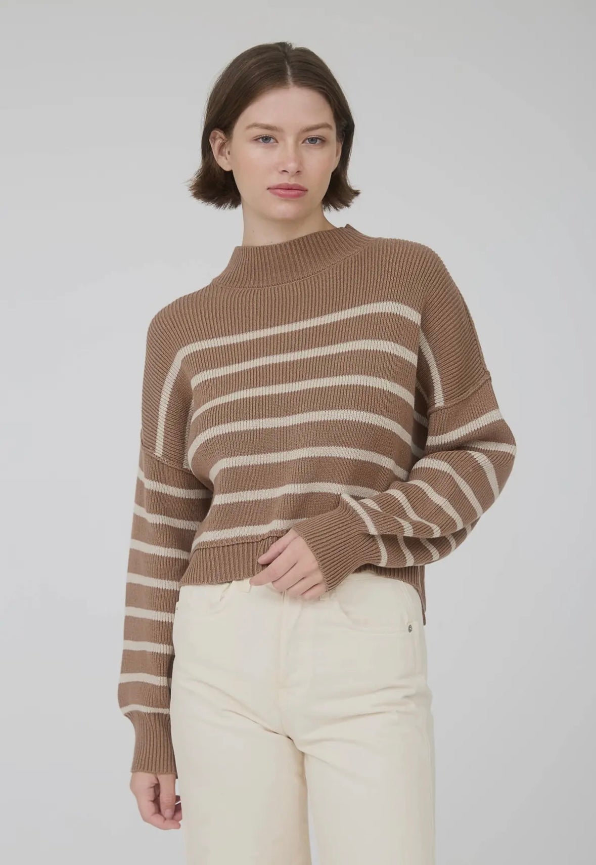 Striped Drop Shoulder Sweater