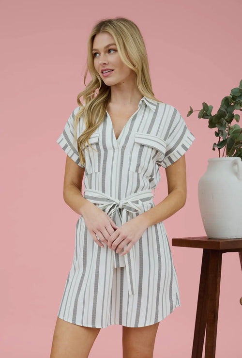 Belted Shirt Dress
