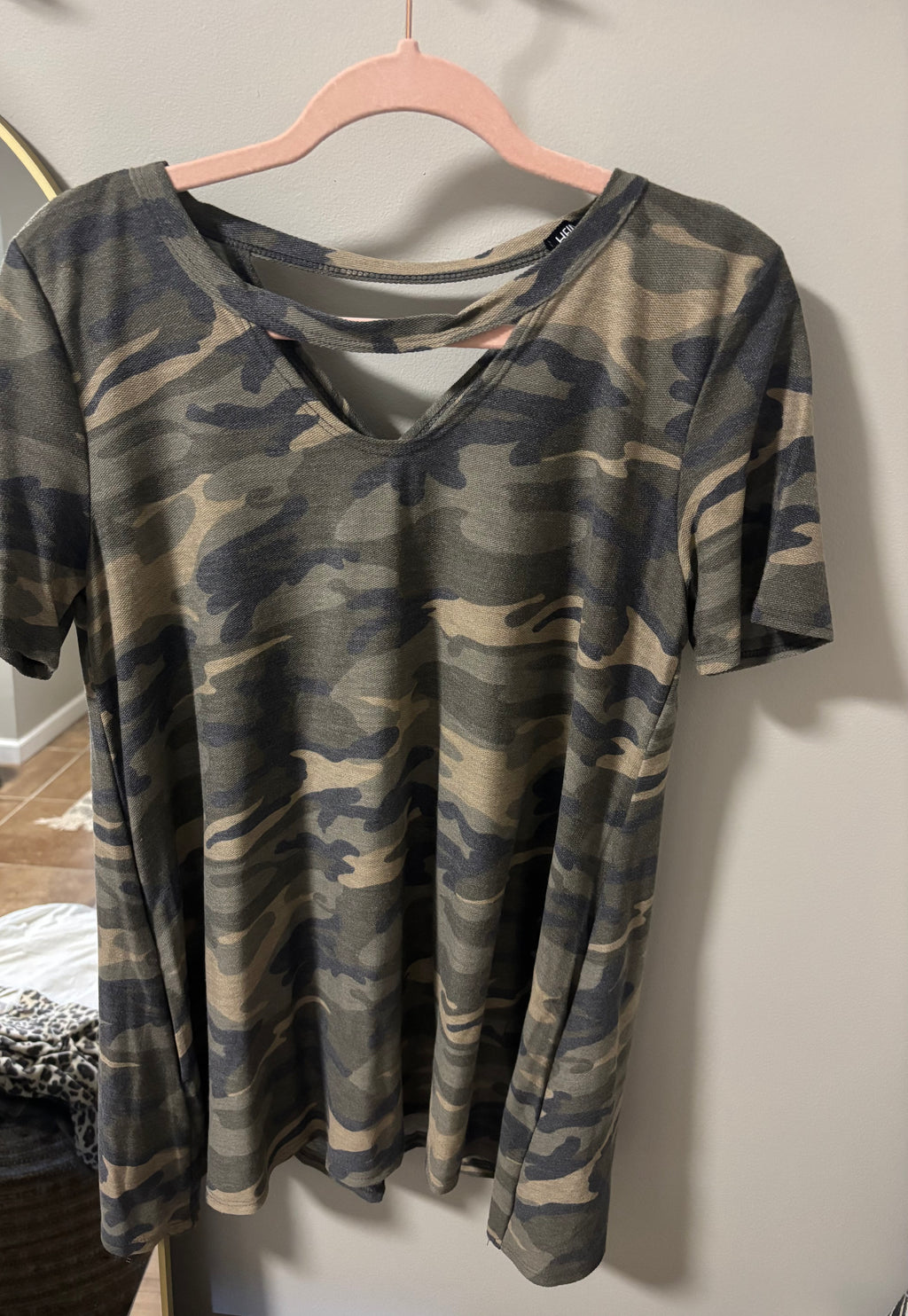 Camo Cutout Tee
