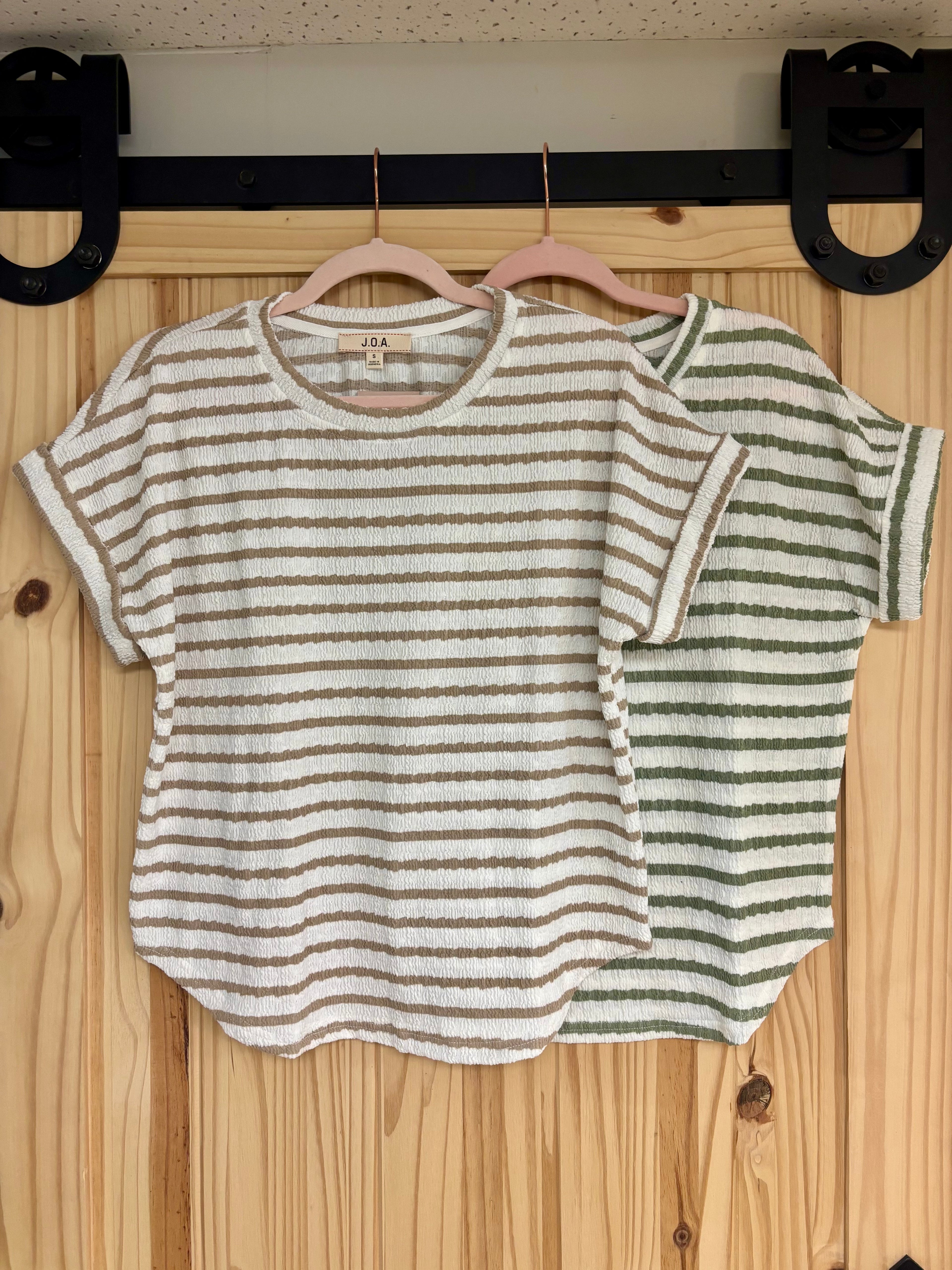 Textured Stripe T-shirt