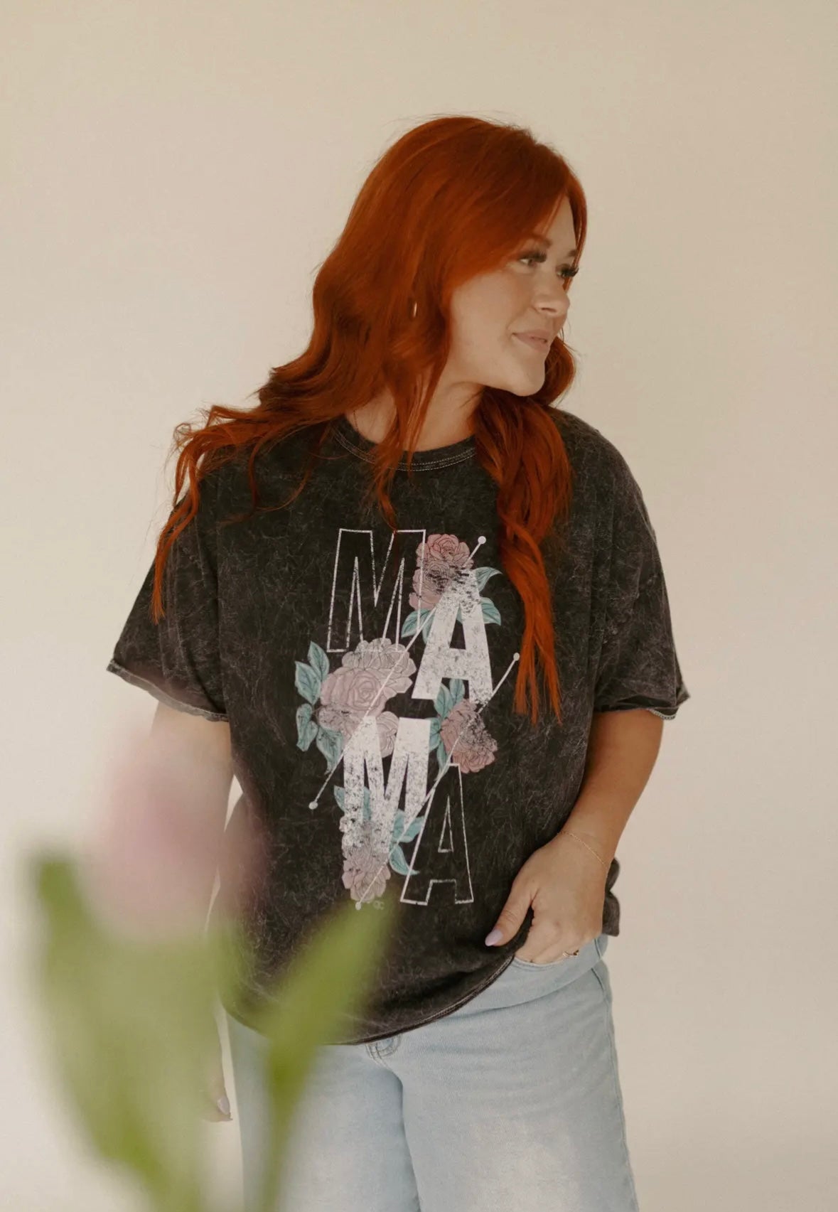 Mama Roses + Acid Wash Tee