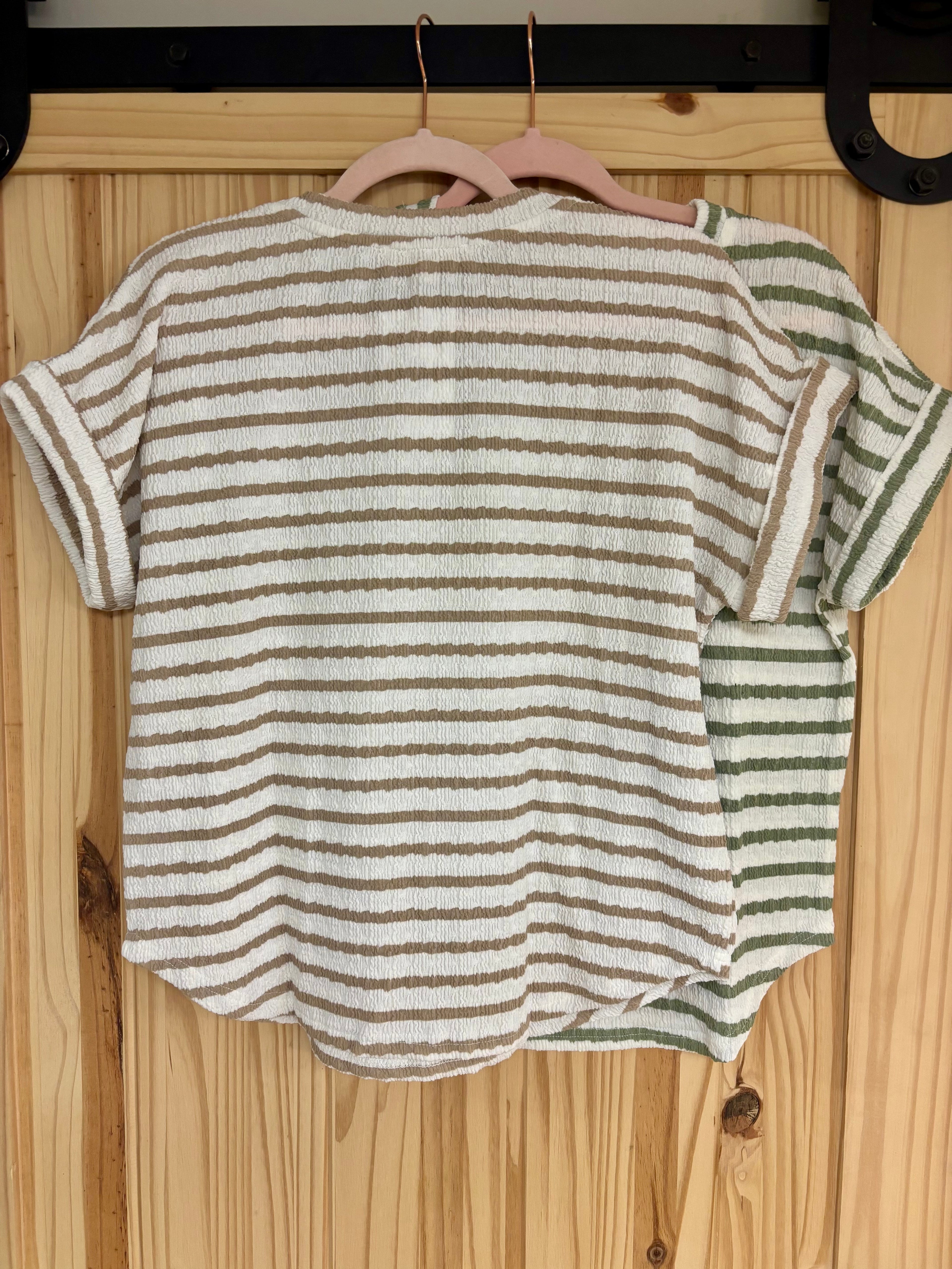 Textured Stripe T-shirt