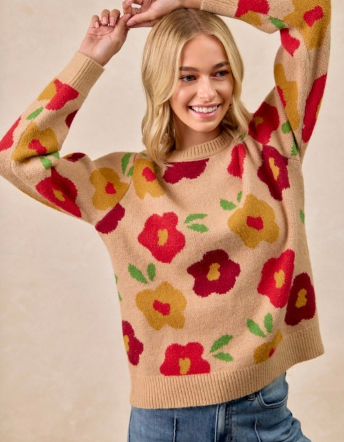 Floral Sweater