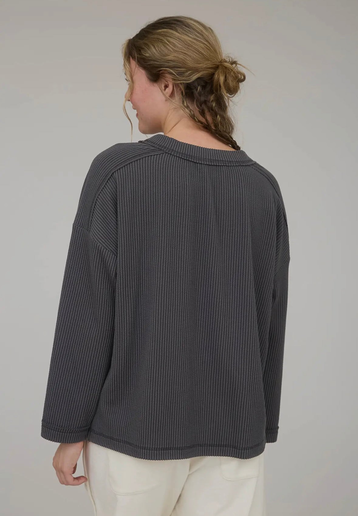 Ribbed Crew Neck