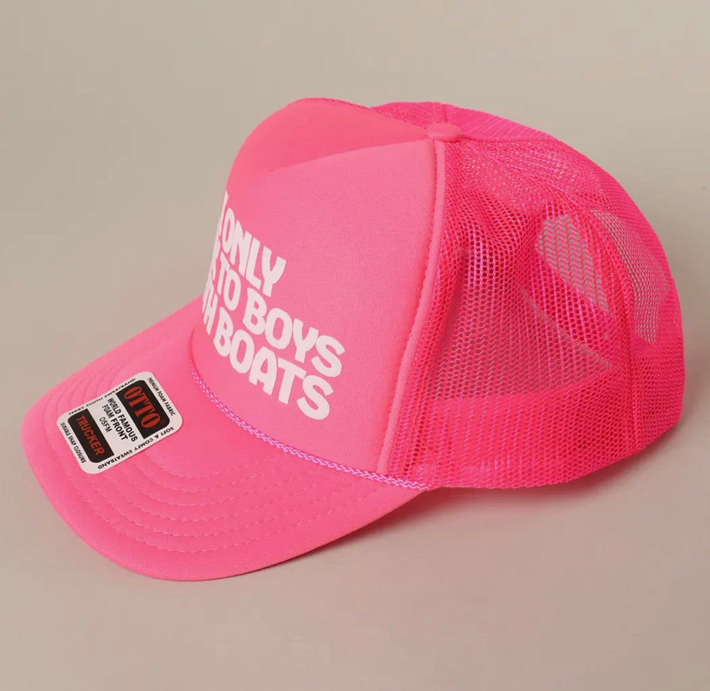 I Only Talk to Boys with Boats Hat
