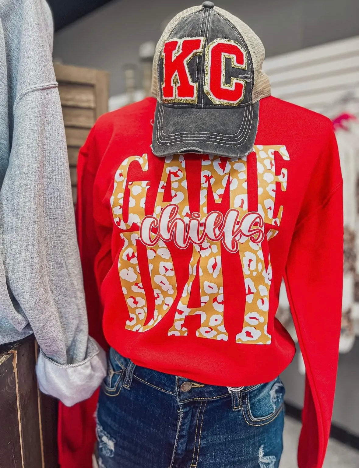 Chiefs Leopard Gameday Sweatshirt