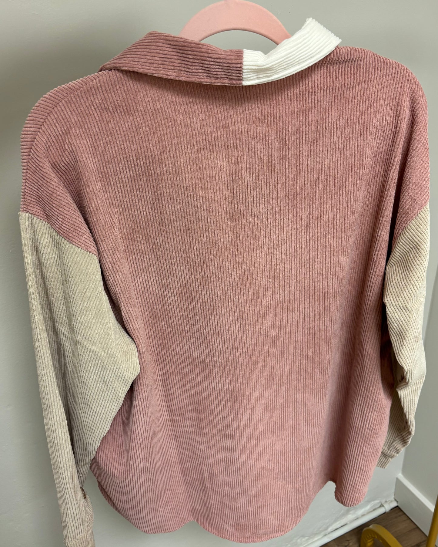 Colorblock Corduroy Jacket