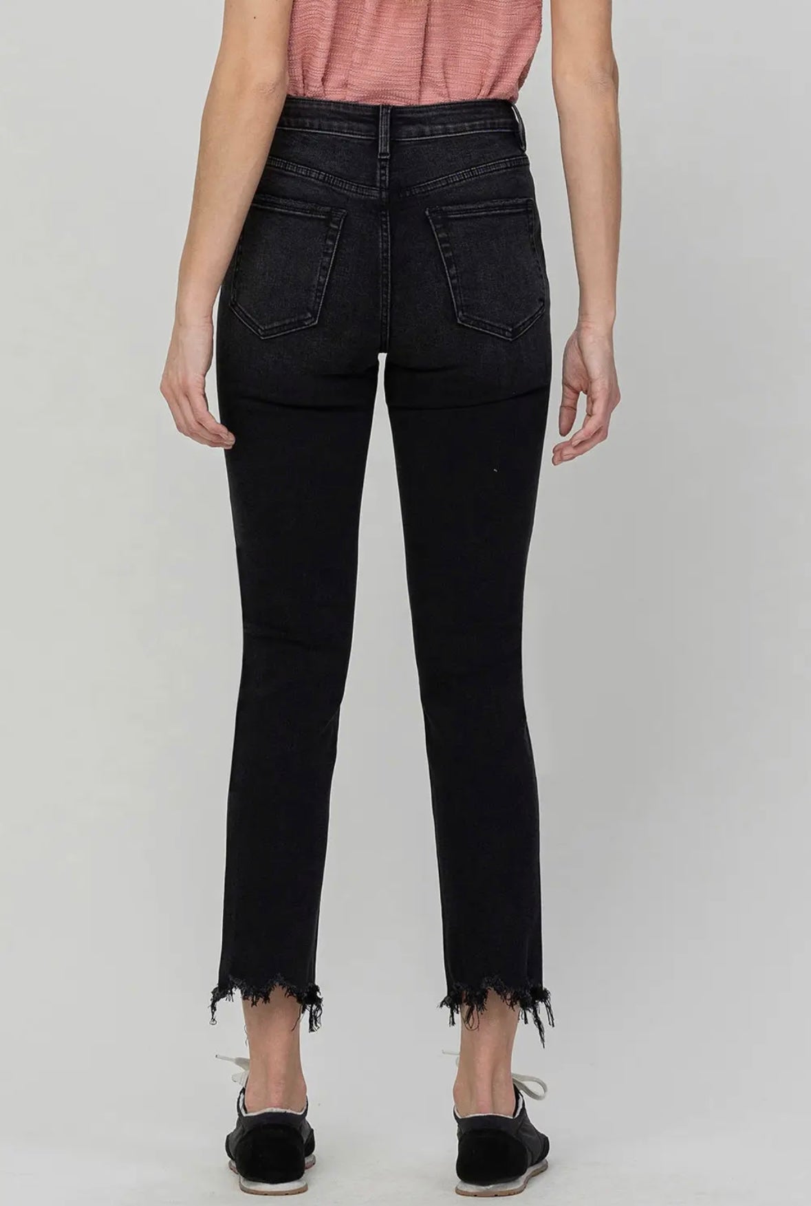 High Rise Slim Straight Jeans