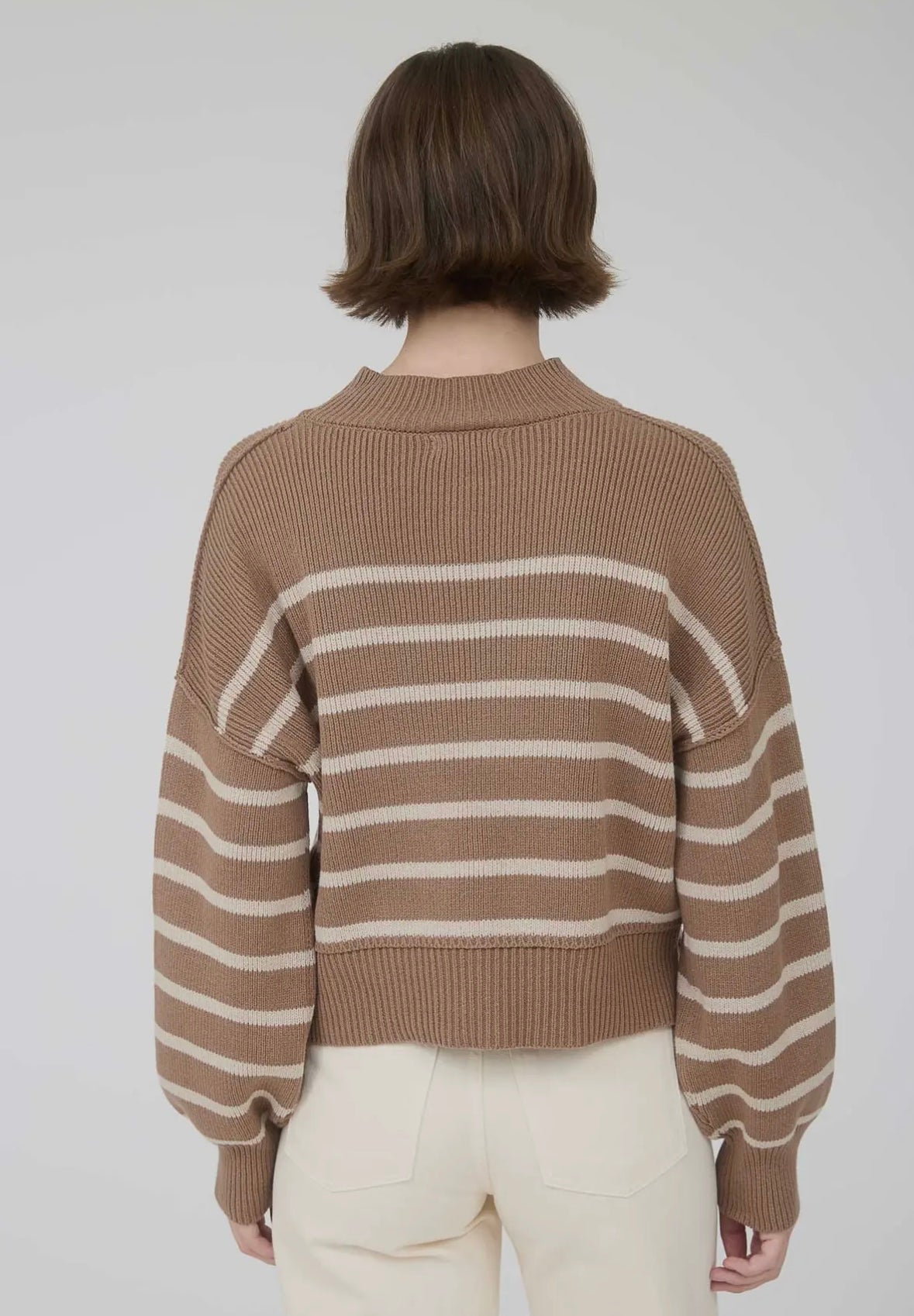 Striped Drop Shoulder Sweater