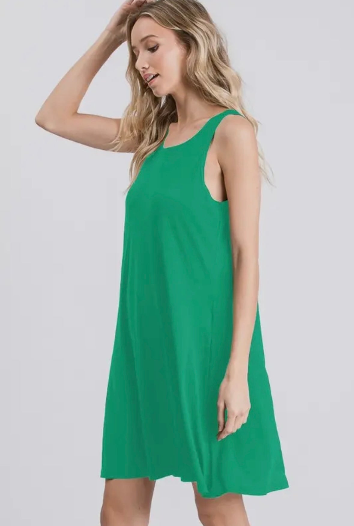 Kelly Green Dress w/pockets