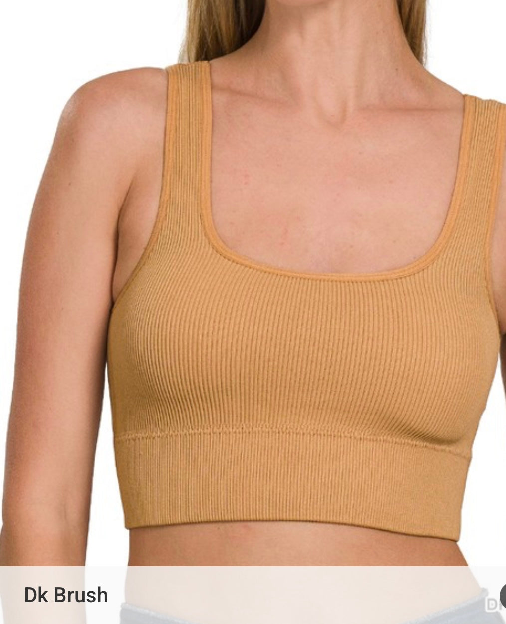 Seamless Ribbed Crop Tank