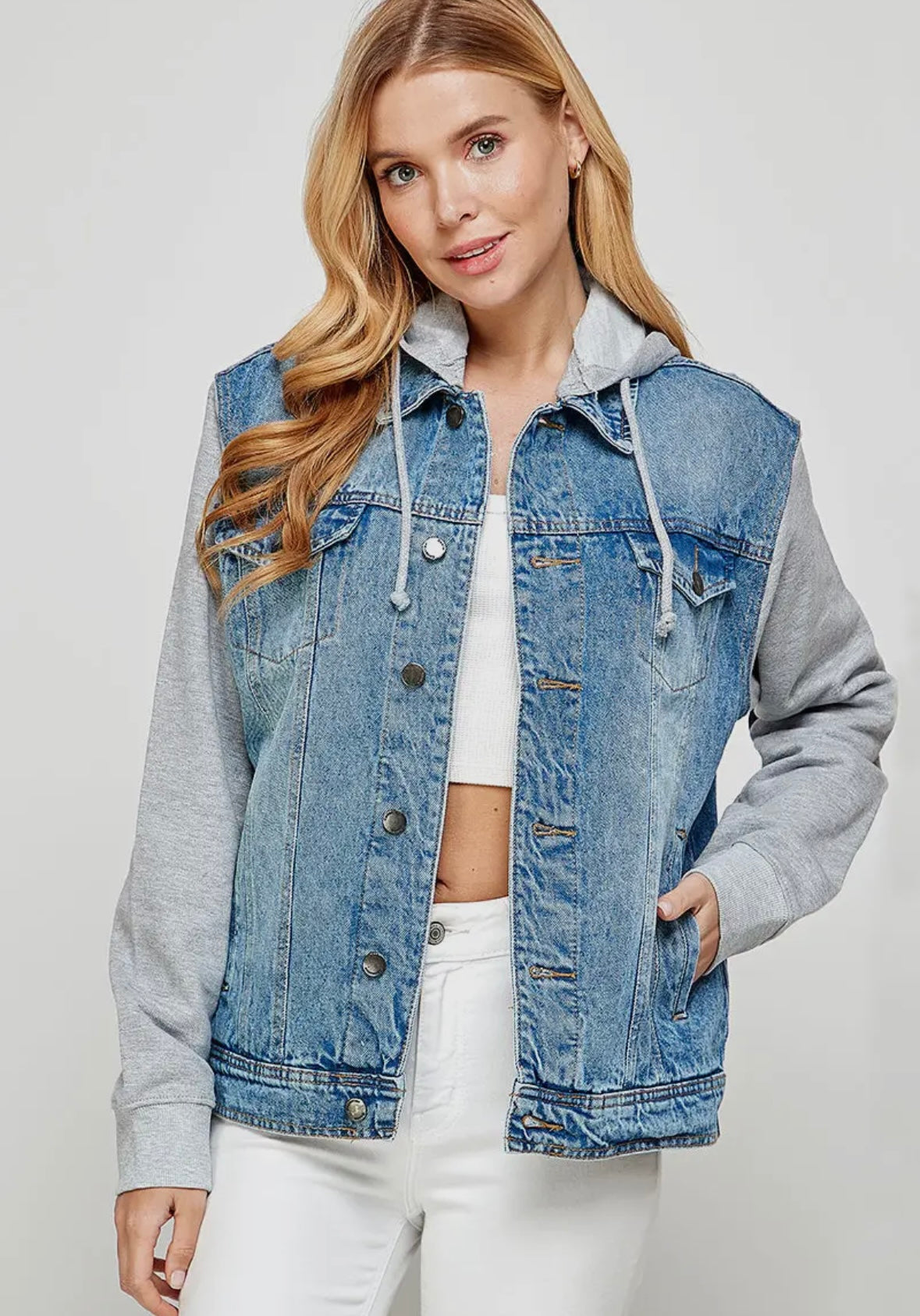 Boyfriend Denim Hoodie