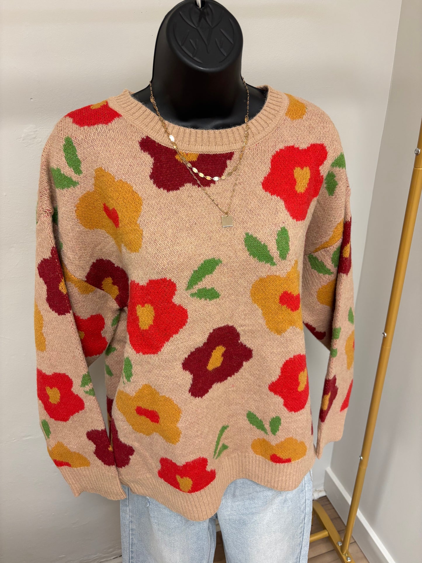 Floral Sweater