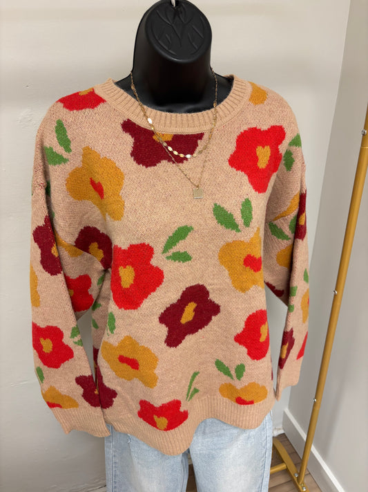 Floral Sweater