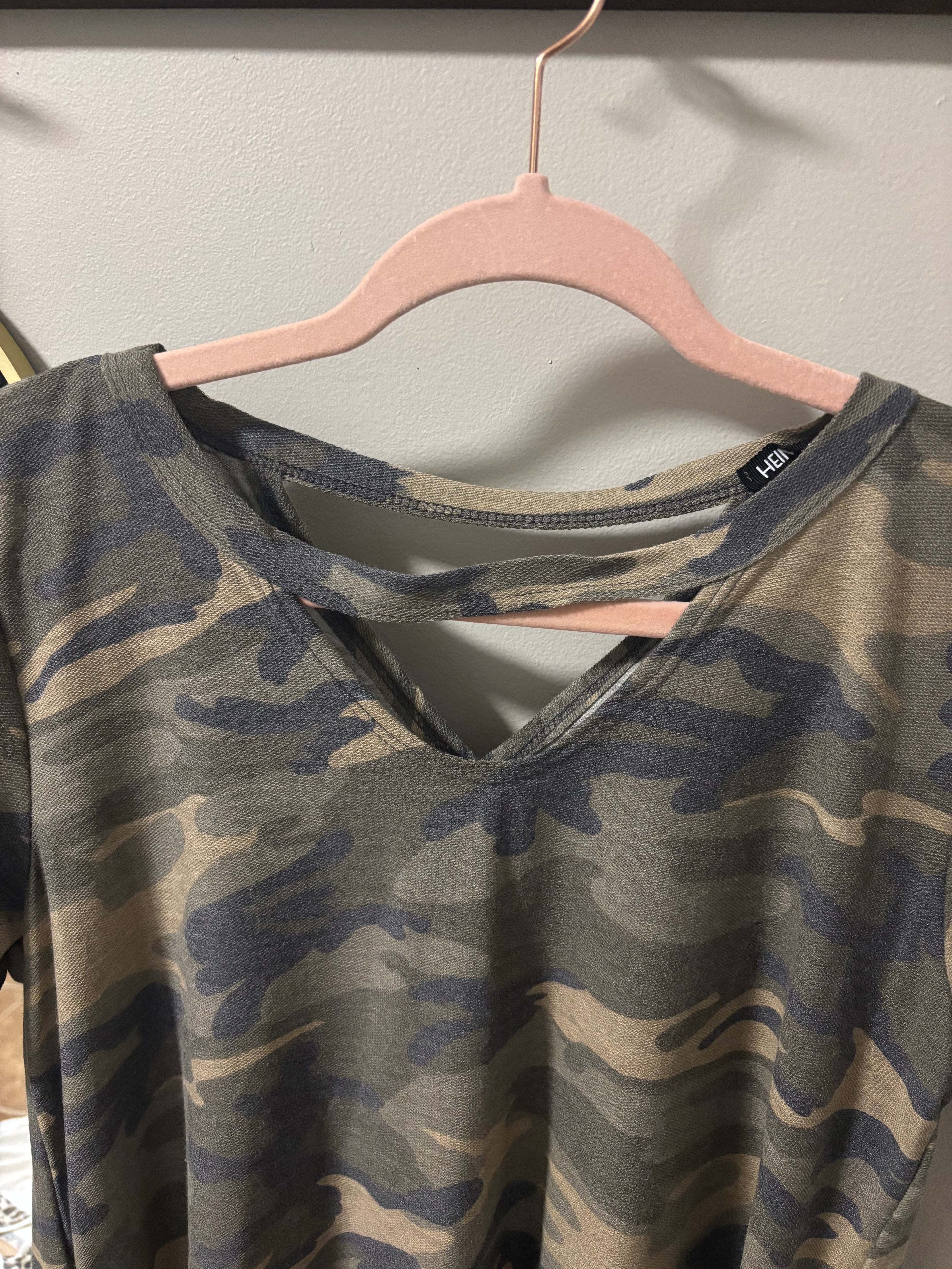 Camo Cutout Tee